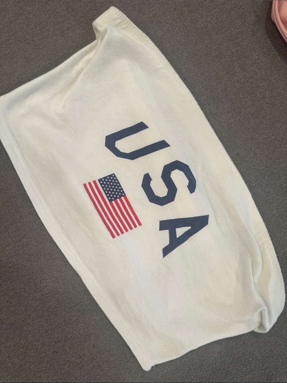 White America USA Flag Tube Top United States PacSun Medium Fourth of July - Picture 2 of 4